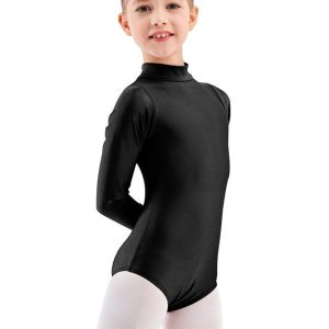 Girls Turtleneck Long Sleeve Dance Leotard - Image 34