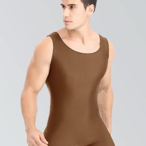 Mens Biketard Spandex Short Tank Unitard - Image 12