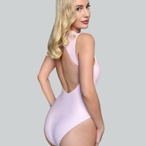 Womens Cut-Out Sheer Mesh Bodysuit - Image 2