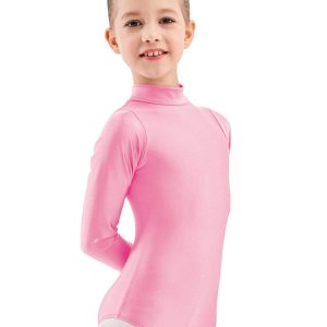 Girls Turtleneck Long Sleeve Dance Leotard - Image 38