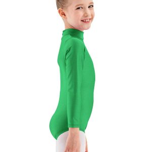 Girls Turtleneck Long Sleeve Dance Leotard - Image 4