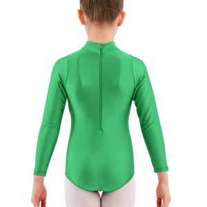Girls Turtleneck Long Sleeve Dance Leotard - Image 5