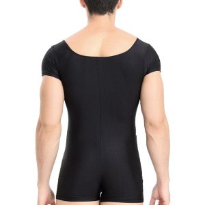 Mens Spandex Bodysuit Workout Biketard - Image 2
