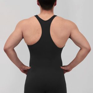 Mens Racerback Fitness Short Unitard - Image 2