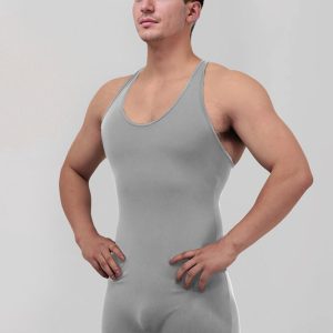 Mens Racerback Fitness Short Unitard - Image 16
