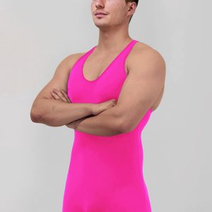 Mens Racerback Fitness Short Unitard - Image 9