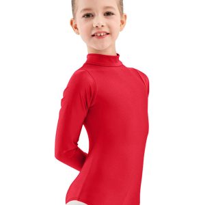Girls Turtleneck Long Sleeve Dance Leotard - Image 15