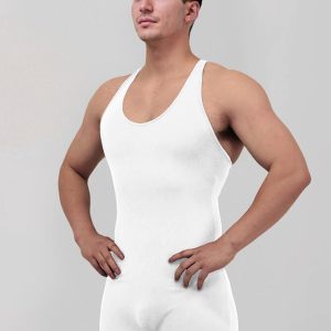 Mens Racerback Fitness Short Unitard - Image 21