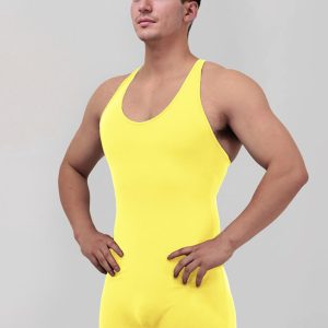 Mens Racerback Fitness Short Unitard - Image 41